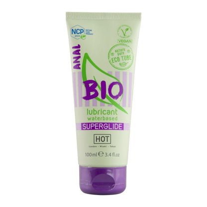 HOT - LUBRICANTE ORGÁNICO A BASE DE AGUA SUPERGLIDE ANAL 100 ML