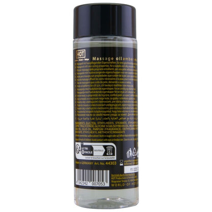 HOT - ACEITE DE MASAJE ÁMBAR Y ALMIZCLE 100 ML