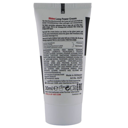 HOT - RHINO LONG POWER CREAM 30 ML