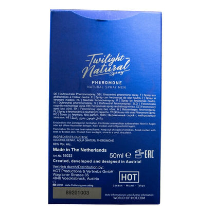HOT - SPRAY NATURAL DE FEROMONAS CREPÚSCULOS PARA HOMBRE 50 ML