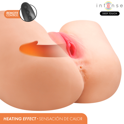 INTENSE DEEP TOUCH - MASTURBADOR JULIA COM SUCÇÃO VAGINAL REALISTA EFEITO DE CALOR E CONTROLE REMOTO