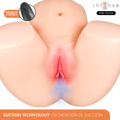 INTENSE DEEP TOUCH - MASTURBADOR JULIA COM SUCÇÃO VAGINAL REALISTA EFEITO DE CALOR E CONTROLE REMOTO