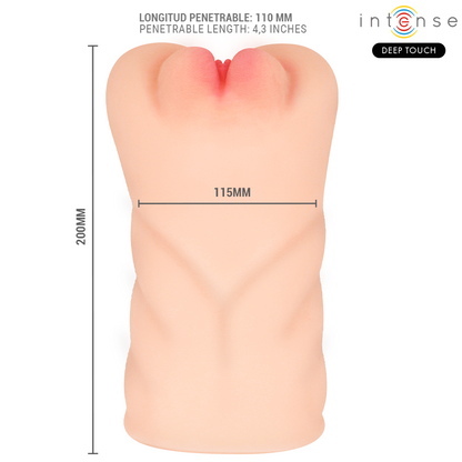INTENSE DEEP TOUCH - KRISTA MASTURBADOR VAGINAL VIBRATORIO CON GEMIDOS Y CONTROL REMOTO