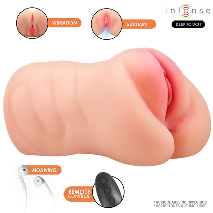 INTENSE DEEP TOUCH - KRISTA MASTURBADOR VAGINAL VIBRATORIO CON GEMIDOS Y CONTROL REMOTO