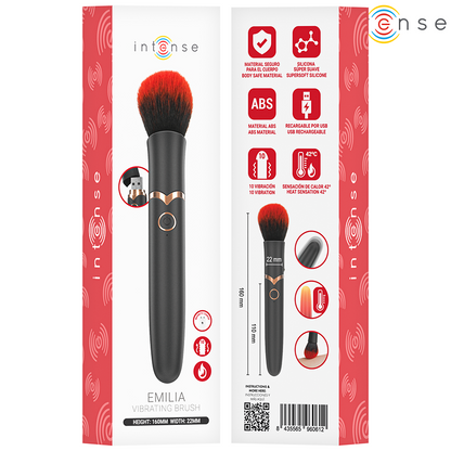 INTENSE - EMILIA CEPILLO VIBRATORIO CALEFACTADO 16 CM