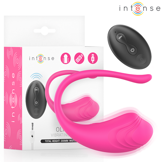 INTENSE - OVO VIBRATÓRIO ROSA OLIVIA COM CONTROLE REMOTO