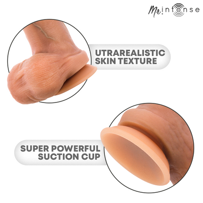 MR INTENSE - BRUCE PÊNIS ULTRA-REALISTA COM TESTÍCULOS 17,8 CM -Ø- 4 CM