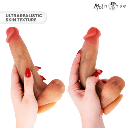 MR INTENSE - BRUCE M PÊNIS ULTRA-REALISTA COM TESTÍCULOS 20 CM -Ø- 4,5 CM