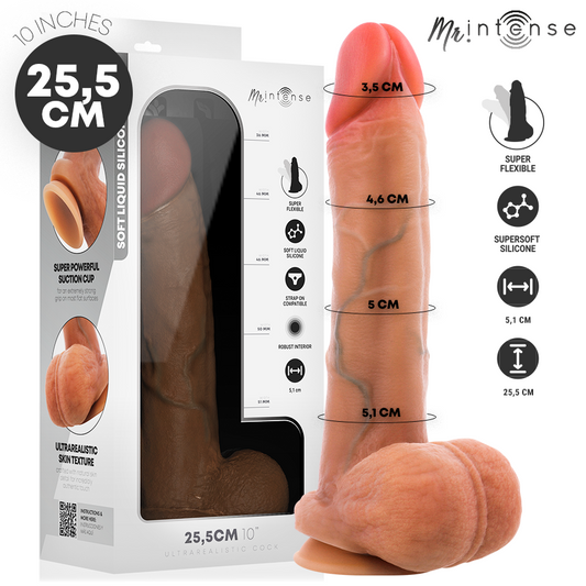MR INTENSE - GARY XL PÊNIS ULTRA-REALISTA COM TESTÍCULOS 25,5 CM -Ø- 5,1 CM