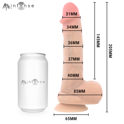 MR INTENSE - DANNY PÊNIS ULTRA-REALISTA COM TESTÍCULOS EJACULANDO 20,5 CM -Ø- 4 CM
