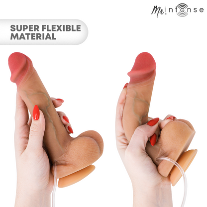 MR INTENSE - DANNY PÊNIS ULTRA-REALISTA COM TESTÍCULOS EJACULANDO 20,5 CM -Ø- 4 CM