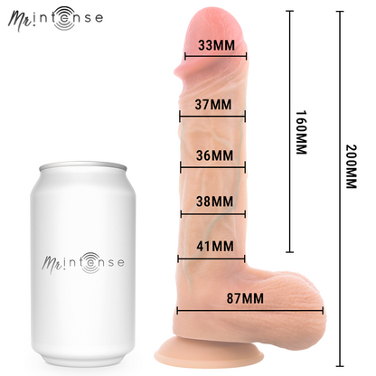 MR INTENSE - LOGAN VIBRADOR CON EFECTO CALOR Y CONTROL REMOTO 20 CM -Ø- 4,1 CM