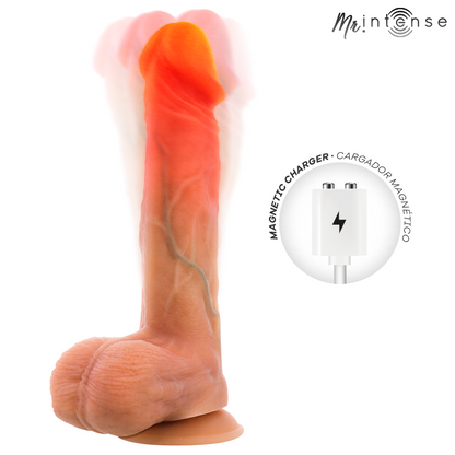 MR INTENSE - LOGAN VIBRADOR CON EFECTO CALOR Y CONTROL REMOTO 20 CM -Ø- 4,1 CM