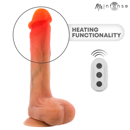 MR INTENSE - BRADLEY VIBRADOR DILDO CON EFECTO CALOR Y CONTROL REMOTO 21 CM -Ø- 4,2 CM