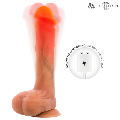 MR INTENSE - BRADLEY VIBRADOR DILDO CON EFECTO CALOR Y CONTROL REMOTO 21 CM -Ø- 4,2 CM