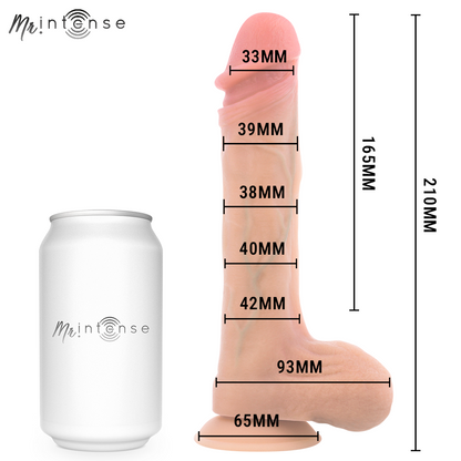 MR INTENSE - BRADLEY VIBRADOR DILDO CON EFECTO CALOR Y CONTROL REMOTO 21 CM -Ø- 4,2 CM