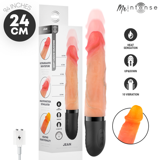 MR INTENSE - JEAN VIBRADOR UP&DOWN COM EFEITO DE CALOR 24 CM -Ø- 3,8 CM