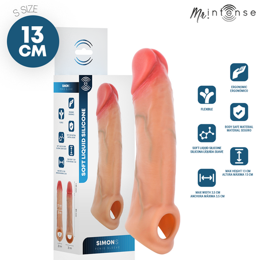 MR INTENSE - SIMON CAPA PENIANA ULTRA-REALISTA S 13 CM -Ø- 4 CM