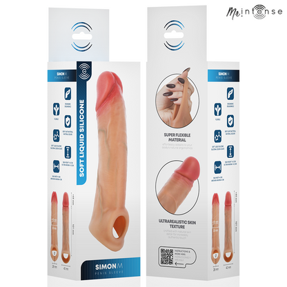 MR INTENSE - SIMON M CAPA PARA PÊNIS 14,5 CM -Ø- 4 CM