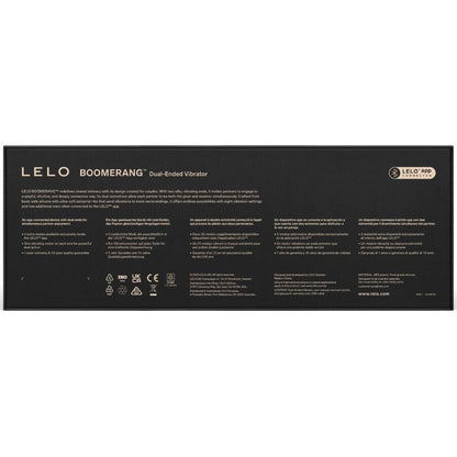 LELO - BOOMERANG VIBRADOR DE PONTA DUPLA VERMELHO CORAL