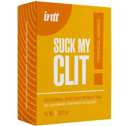 INTT - SUCK MY CLIT GEL COM EFEITO DE SUCÇÃO MANGA TROPICAL 15 ML
