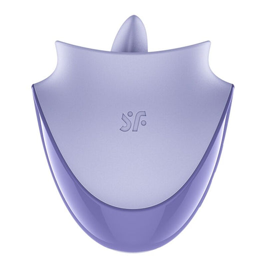 SATISFYER - TONGUE DANCER ESTIMULADOR CLITORIANO COM VIBRAÇÃO E PULSAÇÕES LILÁS