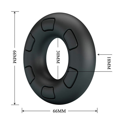 CRAZY BULL - ANEL PENIANO DE SILICONE SUPER MACIO BERTRAM PRETO