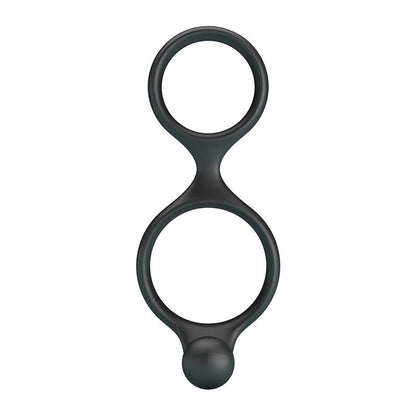 CRAZY BULL - ANEL DUPLO FLORIAN PARA PÊNIS E TESTÍCULOS PRETO