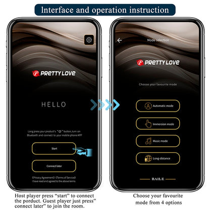 PRETTY LOVE - MASSAGEADOR DE CALCINHA ROSA COM CONTROLE POR APLICATIVO DE BORBOLETA