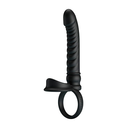 PRETTY LOVE - VIBRADOR ANAL MERRITT COM ANEL E VIBRAÇÃO PRETO