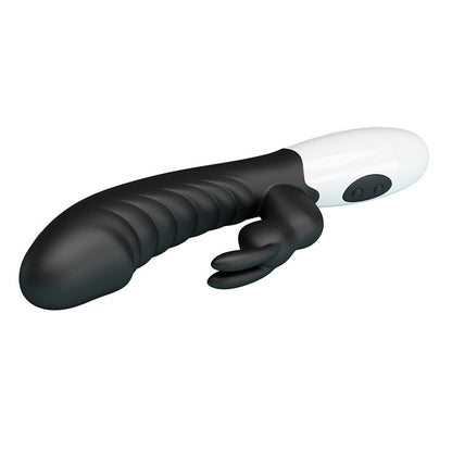 PRETTY LOVE - VIBRADOR COELHO NAUGHTY BUNNY COM 30 FUNÇÕES PRETO