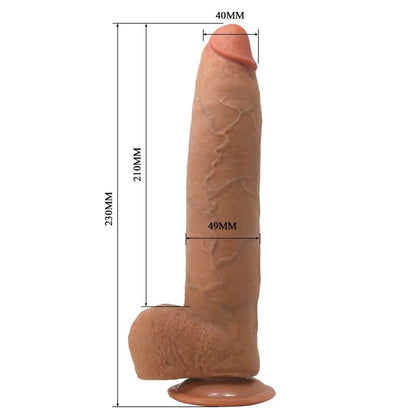 PRETTY LOVE - EVANDER DILDO FLEXÍVEL REALISTA COM VENTOSA 23 CM -Ø- 4.9 CM