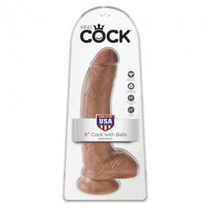 KING COCK - DILDO REALISTA COM TESTÍCULOS 22,8 CM