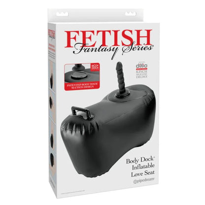 FETISH FANTASY SERIES - SOFÁ INFLÁVEL BODY DOCK COM DILDO 69,2 CM PRETO