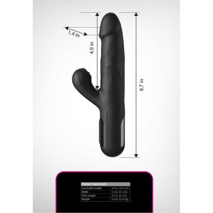 FETISH FANTASY SERIES - VIBRADOR COELHO DE SILICONE SONIX PRETO