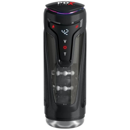 PDX ELITE - MOTO-BATOR PRO MASTURBADOR AUTOMÁTICO COM VIBRAÇÃO E AQUECIMENTO 26,5 CM