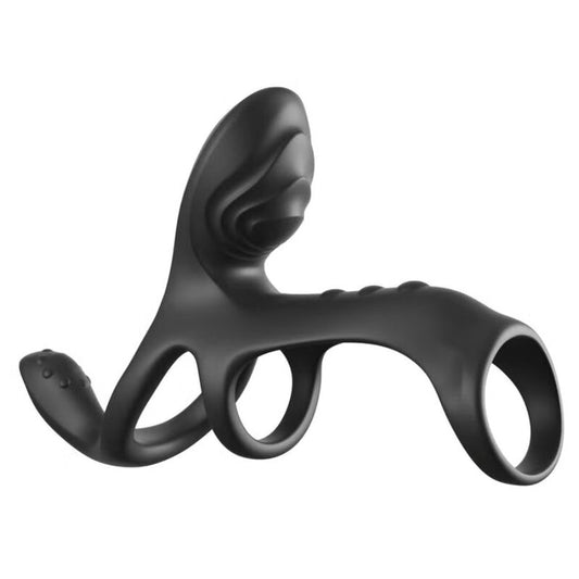 FANTASY C-RINGZ - ULTIMATE COUPLES CAGE MAX ANEL PENIANO VIBRATÓRIO 19,5 CM