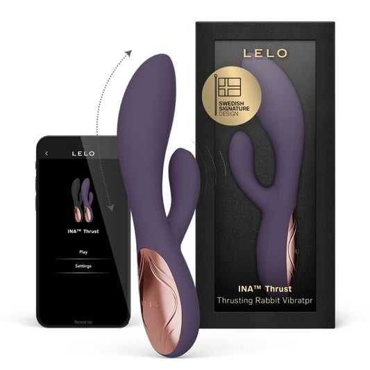 LELO - INA THRUST RABBIT VIBRADOR DE EMPURRA ROXO