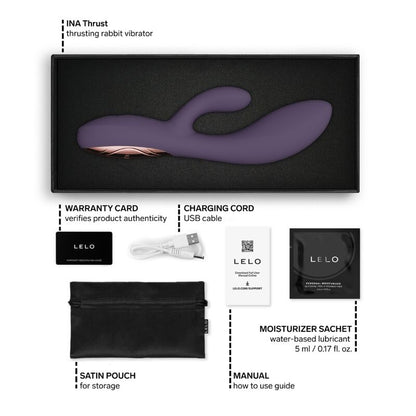 LELO - INA THRUST RABBIT VIBRADOR DE EMPURRA ROXO