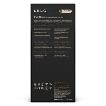 LELO - INA THRUST RABBIT VIBRADOR DE EMPURRAÇÃO PRETO