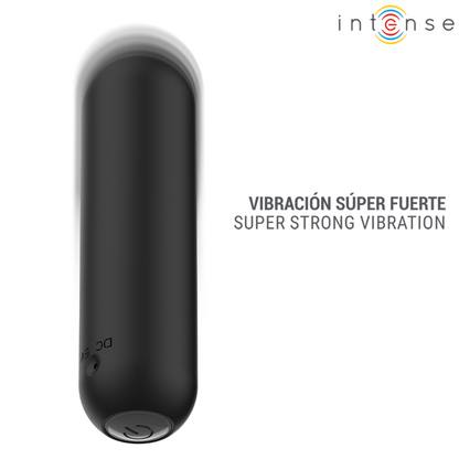 INTENSE - JUDY VIBRADOR BULLET RECARREGÁVEL COM CONTROLE REMOTO PRETO