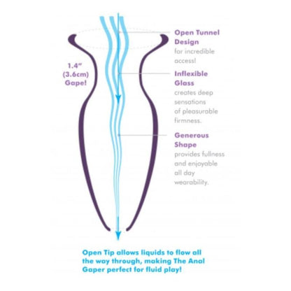 ANAL FANTASY ELITE - MEGA ANAL GAPER PLUG ANAL TRANSPARENTE