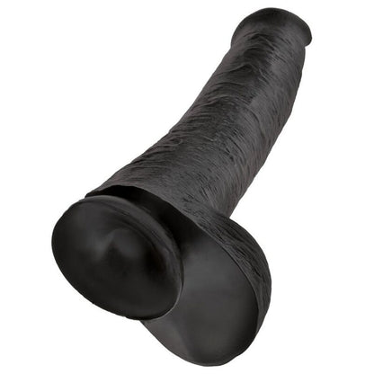 KING COCK - DILDO REALISTA COM TESTÍCULOS 38 CM PRETO