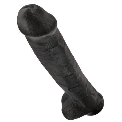 KING COCK - DILDO REALISTA COM TESTÍCULOS 38 CM PRETO