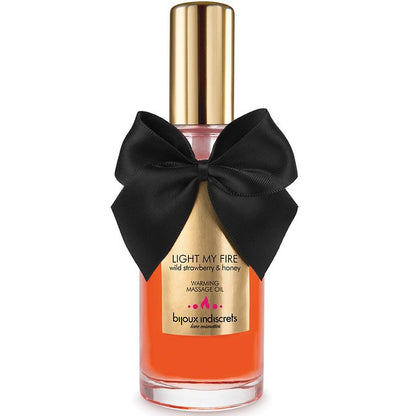BIJOUX - HEAT EFFECT MASSAGE OIL WITH STRAWBERRY SCENT