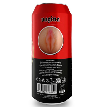ALIVE - LATA DE CERVEJA COM VAGINA DE MASTURBAÇÃO MASCULINA