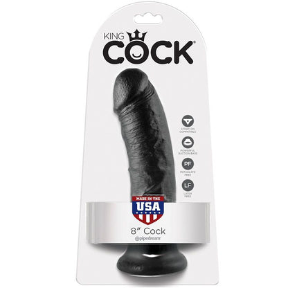 KING COCK - 8 DILDO NEGRO 20.3 CM