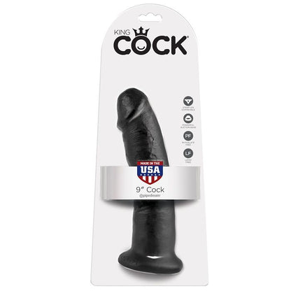 KING COCK - 9 DILDO NEGRO 22.9 CM