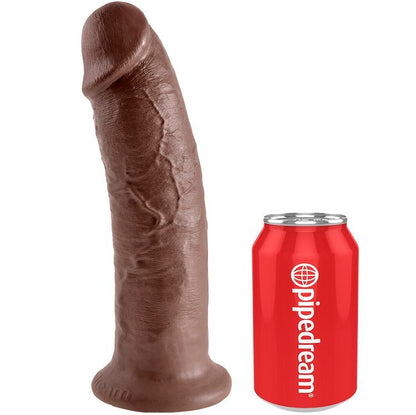 KING COCK - 10 DILDO MARRÓN 25.4 CM