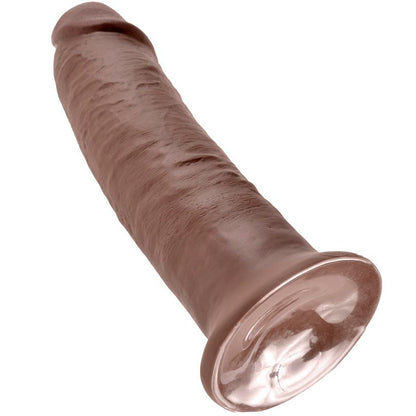 KING COCK - 10 DILDO MARRÓN 25.4 CM